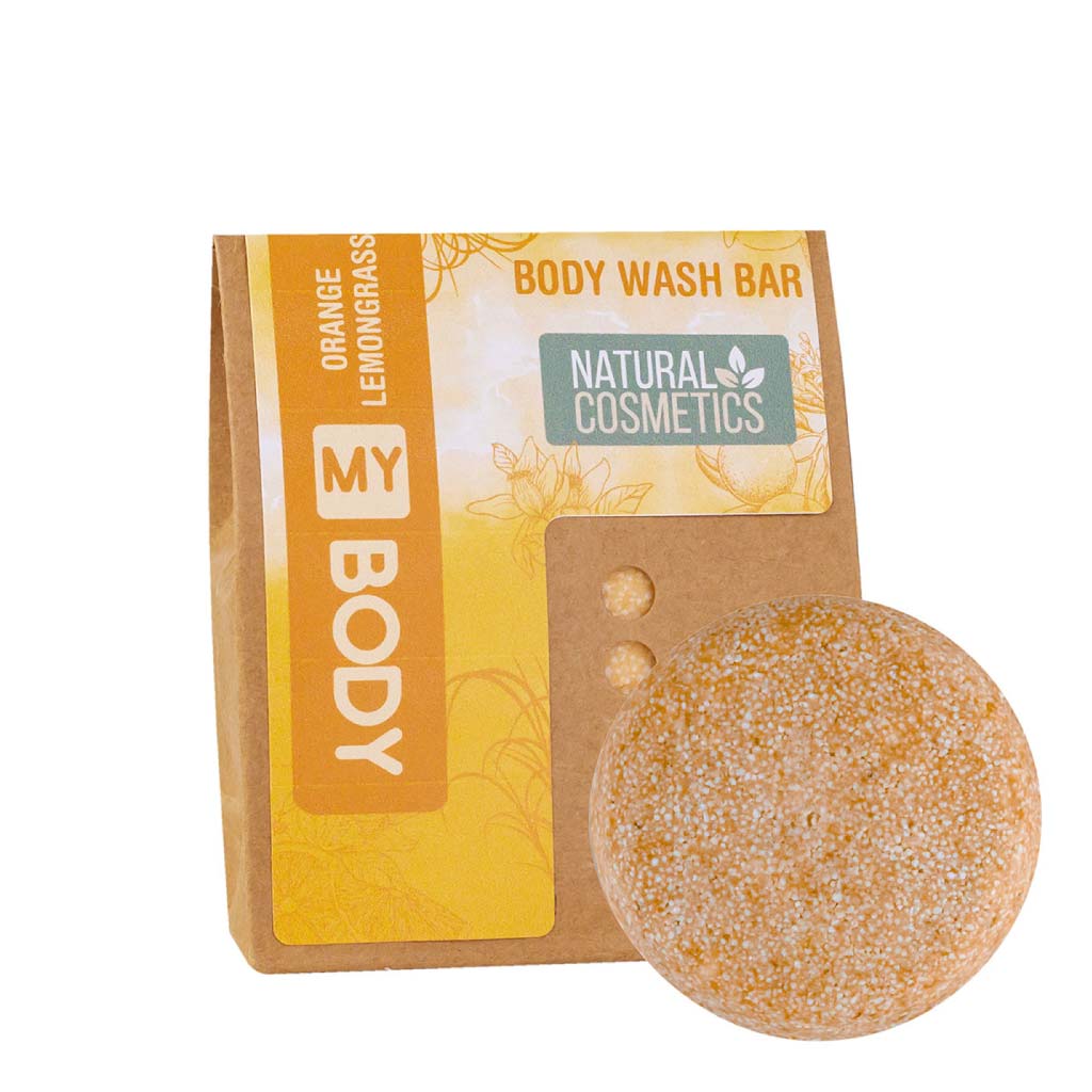 Orange & Lemongrass Schafmilchseife - Body Wash Bar 60g - accentra