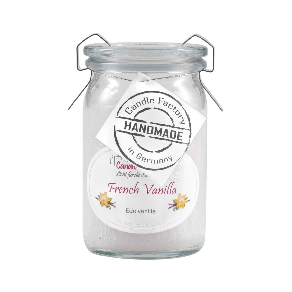 French Vanilla - Baby Jumbo Windlicht im Weckglas von Candle Factory
