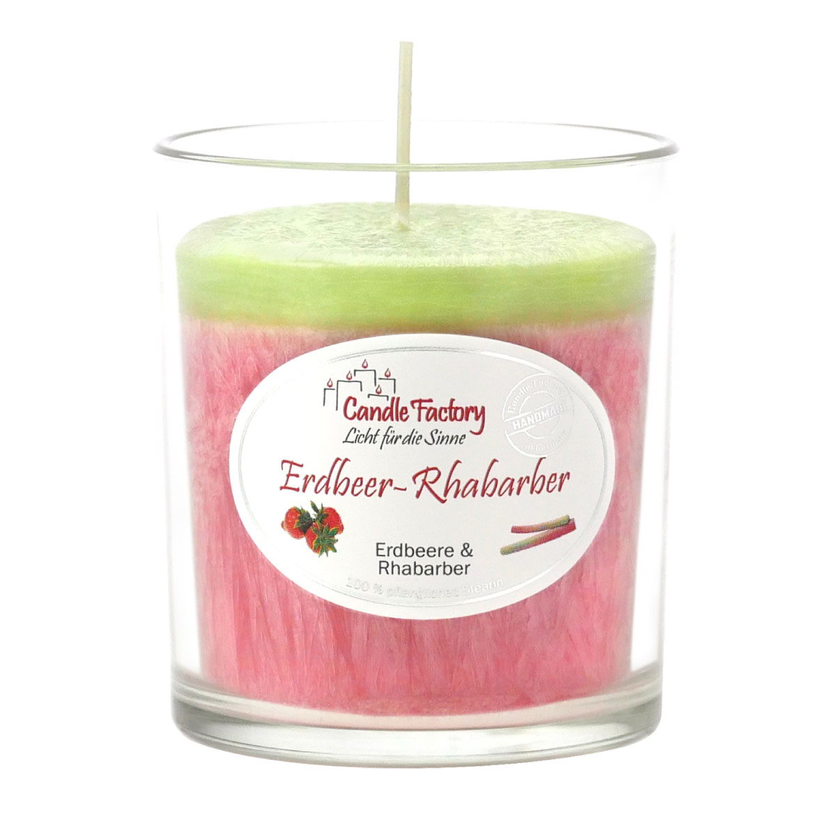 Erdbeer Rhabarber - Party Light Duftkerze von Candle Factory