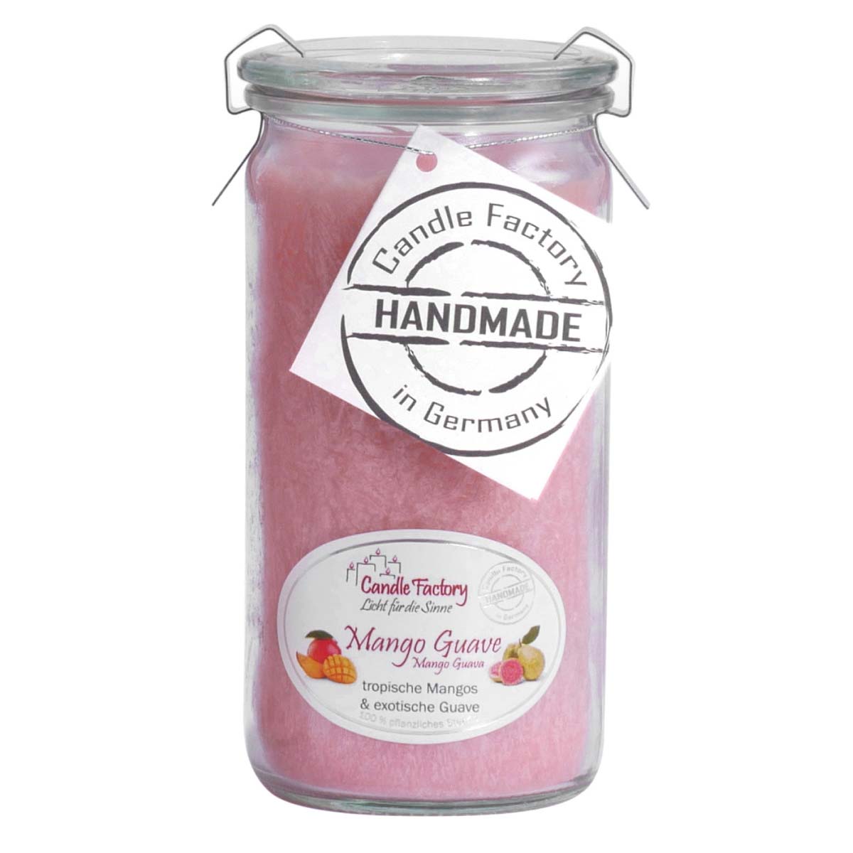 Mango Guave - Mini Jumbo Windlicht im Weckglas von Candle Factory